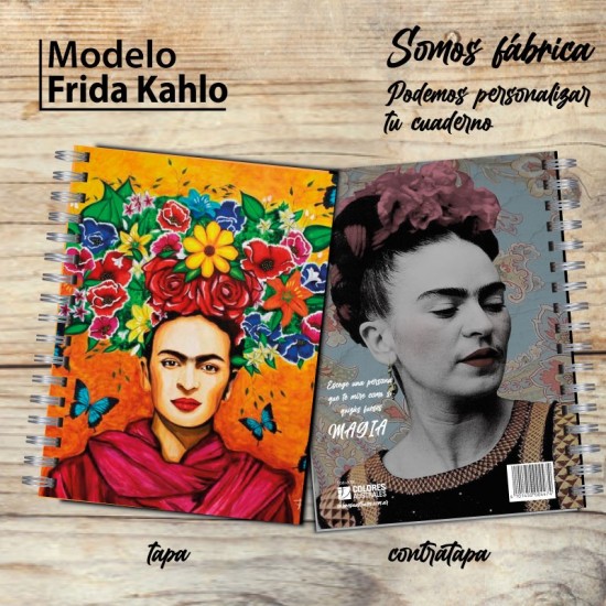 Cuaderno Frida Kahlo tapa dura