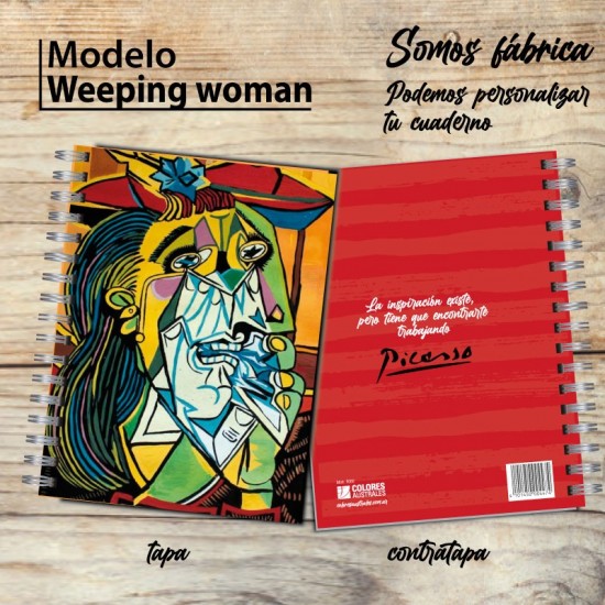 Cuaderno Picasso "Mujer llorando" tapa dura