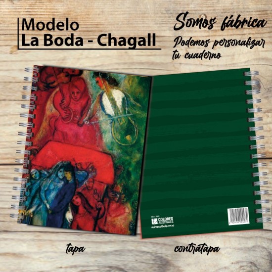 Cuaderno pintores "La Boda" Chagall