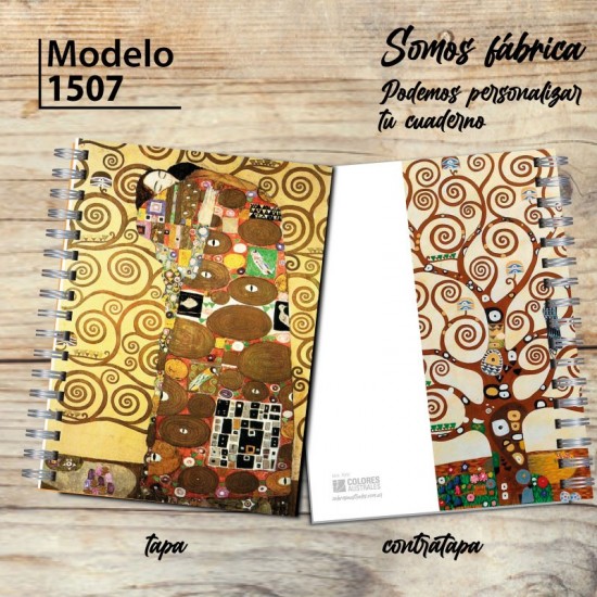 Cuaderno Modelo 1507 Klimt "El Abrazo"