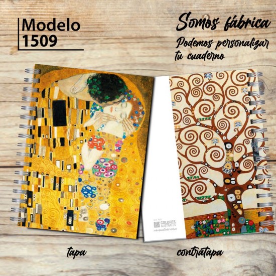 Cuaderno Modelo 1509 Klimt "El Beso"