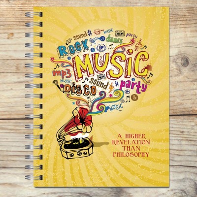 Cuaderno tapa dura Modelo 1003 "Music"