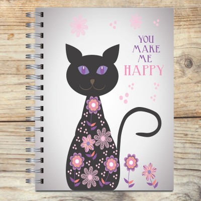 Cuaderno tapa dura Modelo 1013 "You make me happy": tapa