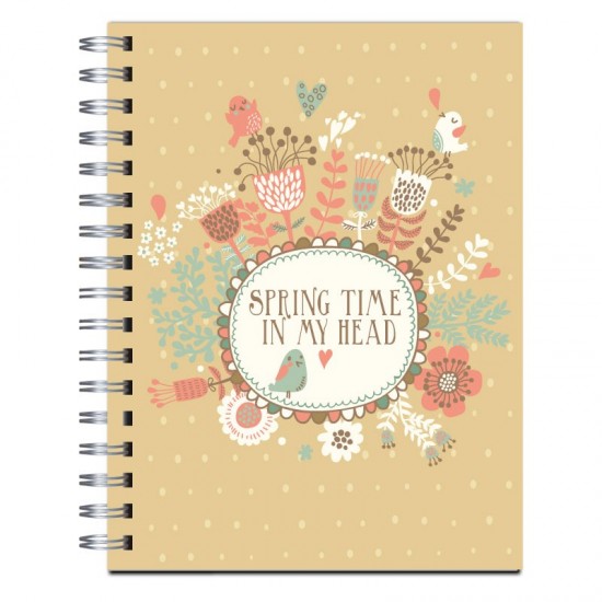 Cuaderno tapa dura Modelo 1015 "Spring time in my head"