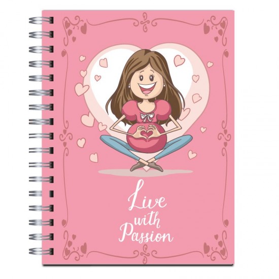 Cuaderno tapa dura Modelo 1017 "Live with passion"