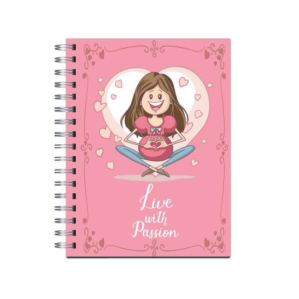 Cuaderno tapa dura Modelo 1017 "Live with passion"