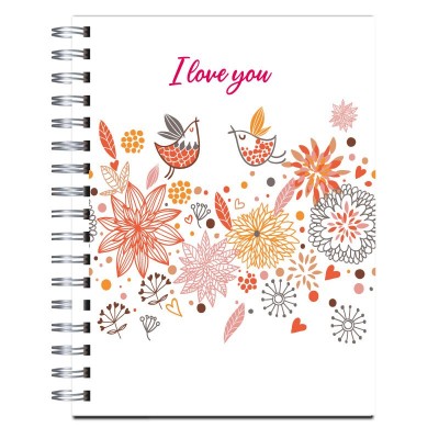 Cuaderno tapa dura Modelo 1019 "I love you"