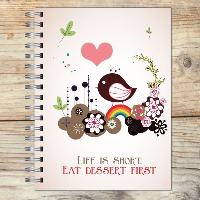 Cuaderno tapa dura Modelo 1025 "Life is short": tapa