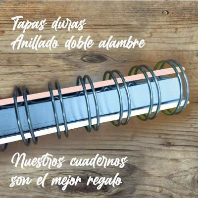 Cuaderno tapa dura Modelo 1030 "All I want is you": anillado