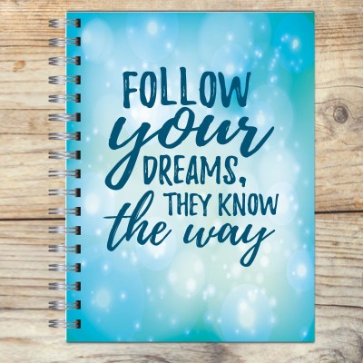 Cuaderno tapa dura Modelo 1035 "Follow your dreams": tapa