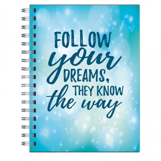 Cuaderno tapa dura Modelo 1035 "Follow your dreams"