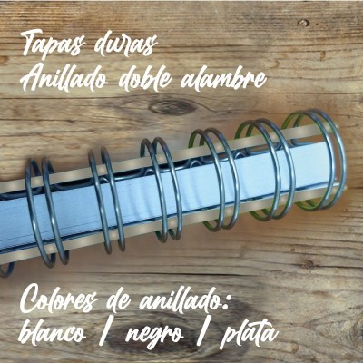 Cuaderno tapa dura Modelo 1040 "We were born": anillados
