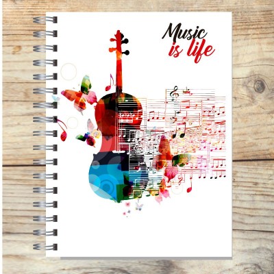 Cuaderno tapa dura Modelo  1041 "Music": tapa