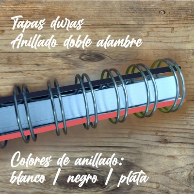 Cuaderno tapa dura Modelo 1045 "Positive minds": anillado