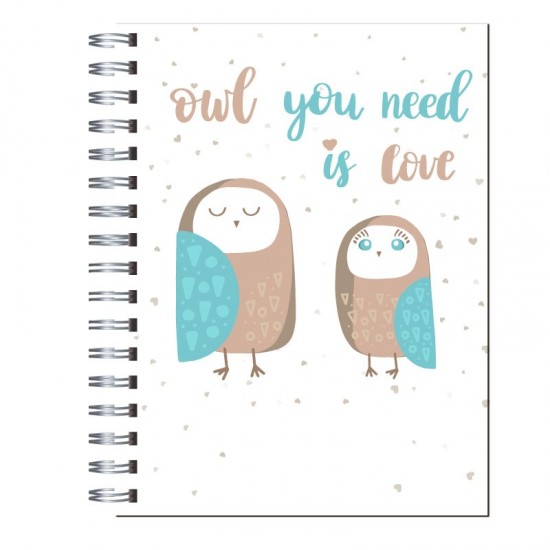Cuaderno tapa dura Modelo 1045 "Owl you need"