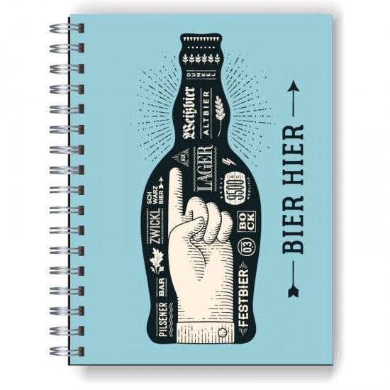 Cuaderno tapa dura Modelo 1048 "Beer"