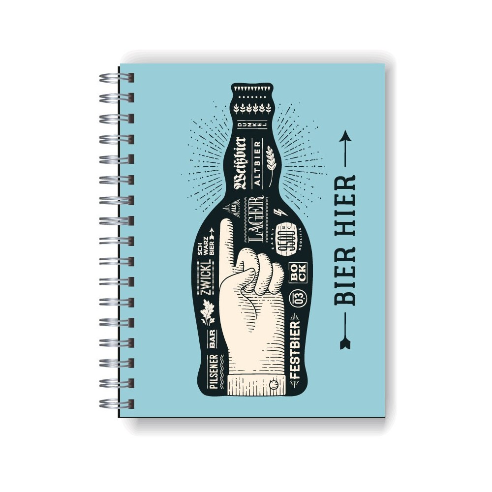 Cuaderno tapa dura Modelo 1048 "Beer"