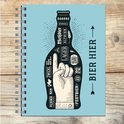 Cuaderno tapa dura Modelo 1048 "Beer": tapa