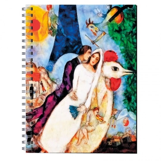 Cuaderno de tapa dura Modelo 1524 "Los novios de la Torre Eiffel" Chagall