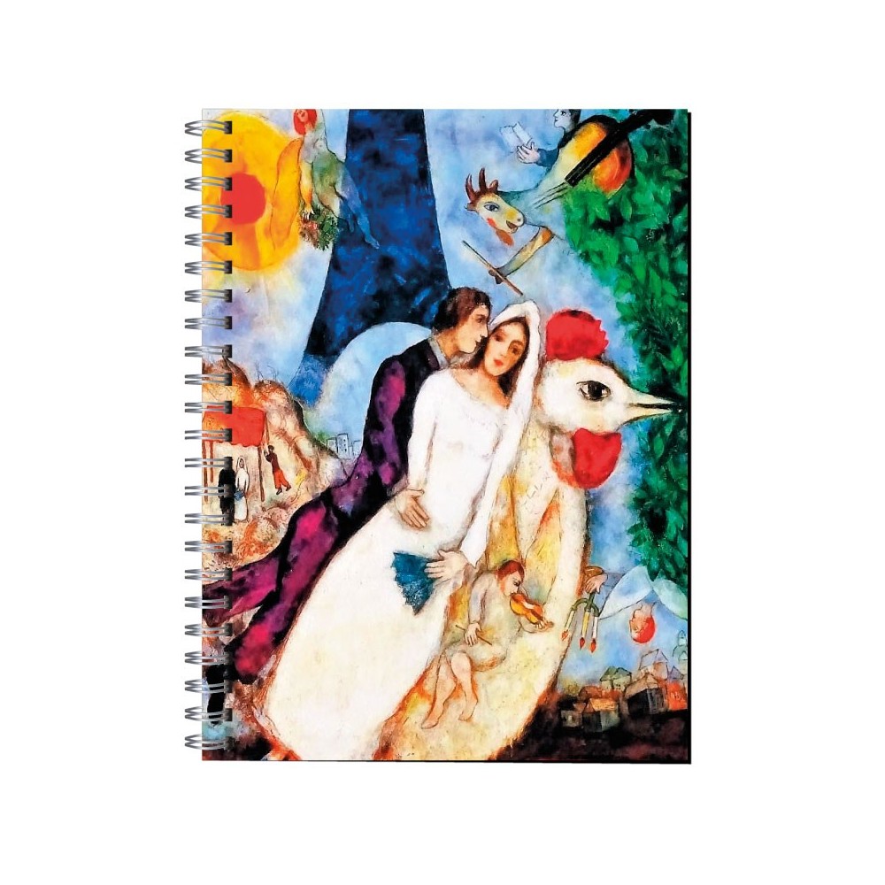 Cuaderno de tapa dura Modelo 1524 "Los novios de la Torre Eiffel" Chagall Cuaderno de tapa dura Modelo 1524 "Los novios de la Torre Eiffel" Chagall