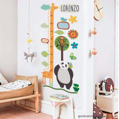 Medidor altura 7001 para pared infantil en vinilo autoadhesivo troquelado.