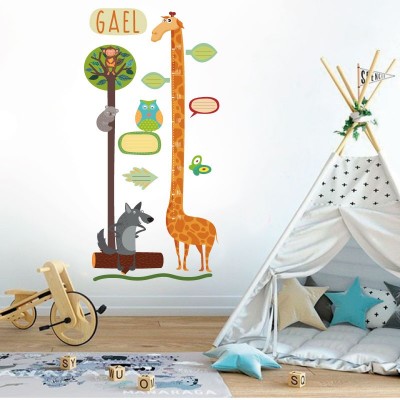 Medidor altura 7002 para pared infantil en vinilo autoadhesivo troquelado.