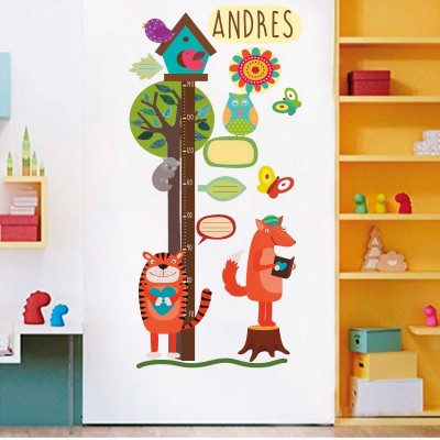Medidor altura 7004 para pared infantil en vinilo autoadhesivo troquelado.