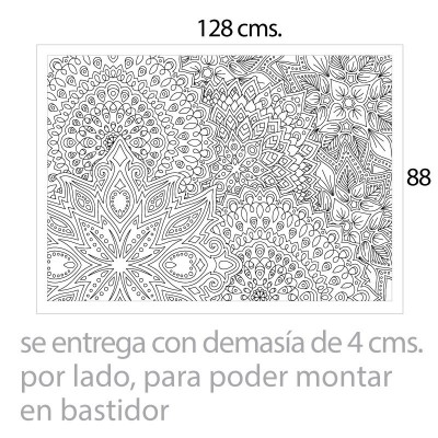 Lámina para colorear de 120 x 80 cms. en lona o film fotográfico. Mod. 7004