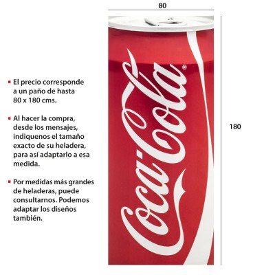Vinilo para heladeras modelo 3500  "Coke can"