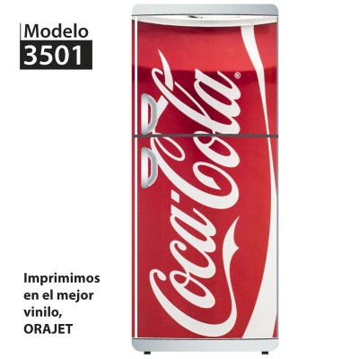 Vinilo para heladeras modelo 3501  "Coke can"