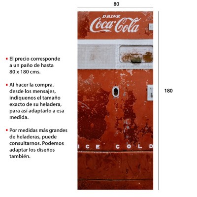 Vinilo para heladeras modelo 3502  "Coke dispenser"