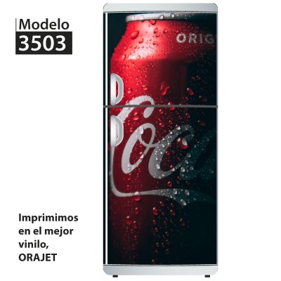 Vinilo para heladeras modelo 3503  "Coke can 2"