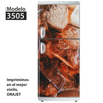 Vinilo para heladeras modelo 3505  "Iced coke"