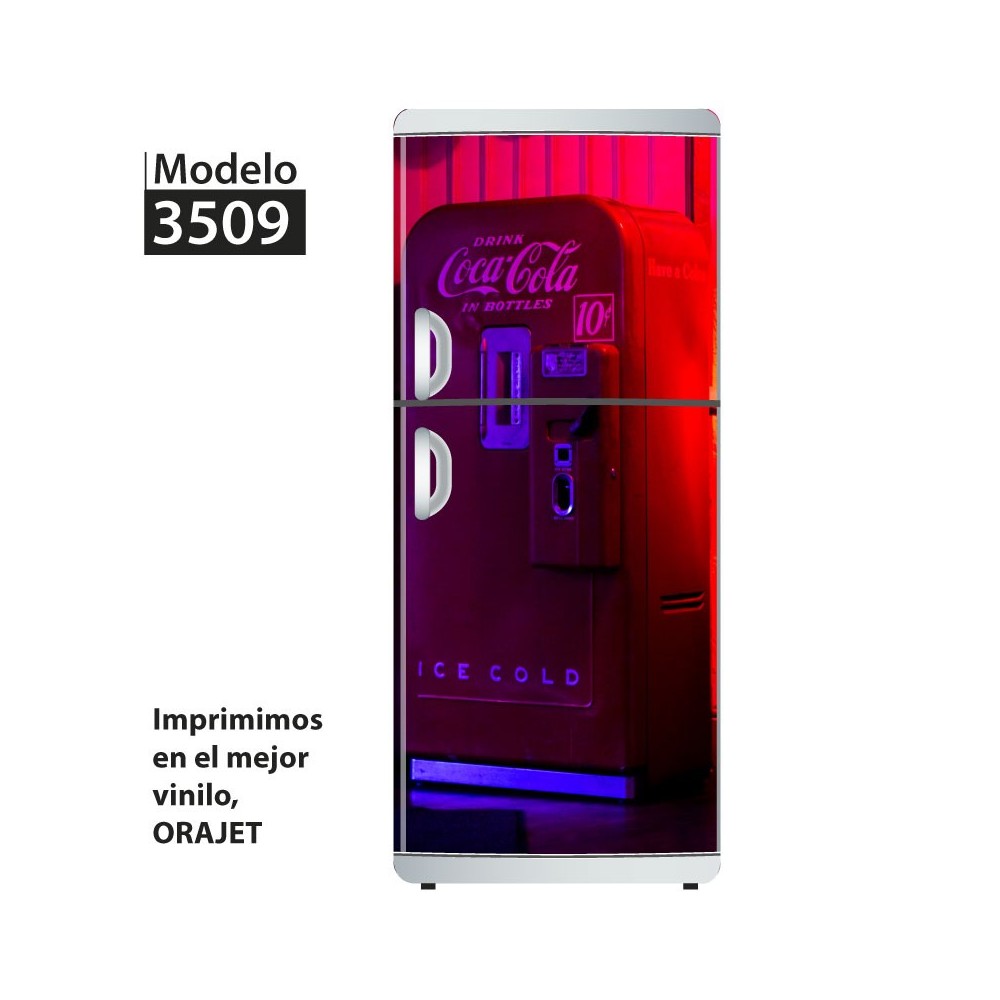 Vinilo para heladeras modelo 3509  "Coke fridge"