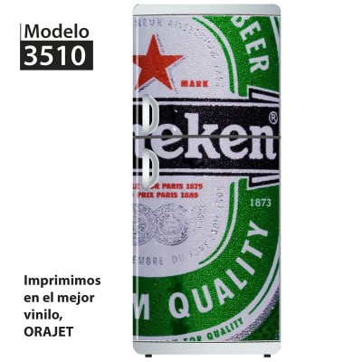 Vinilo para heladeras modelo 3510  "Heineken"