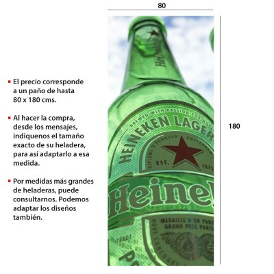 Vinilo para heladeras modelo 3515  "Heineken 4": pao completo