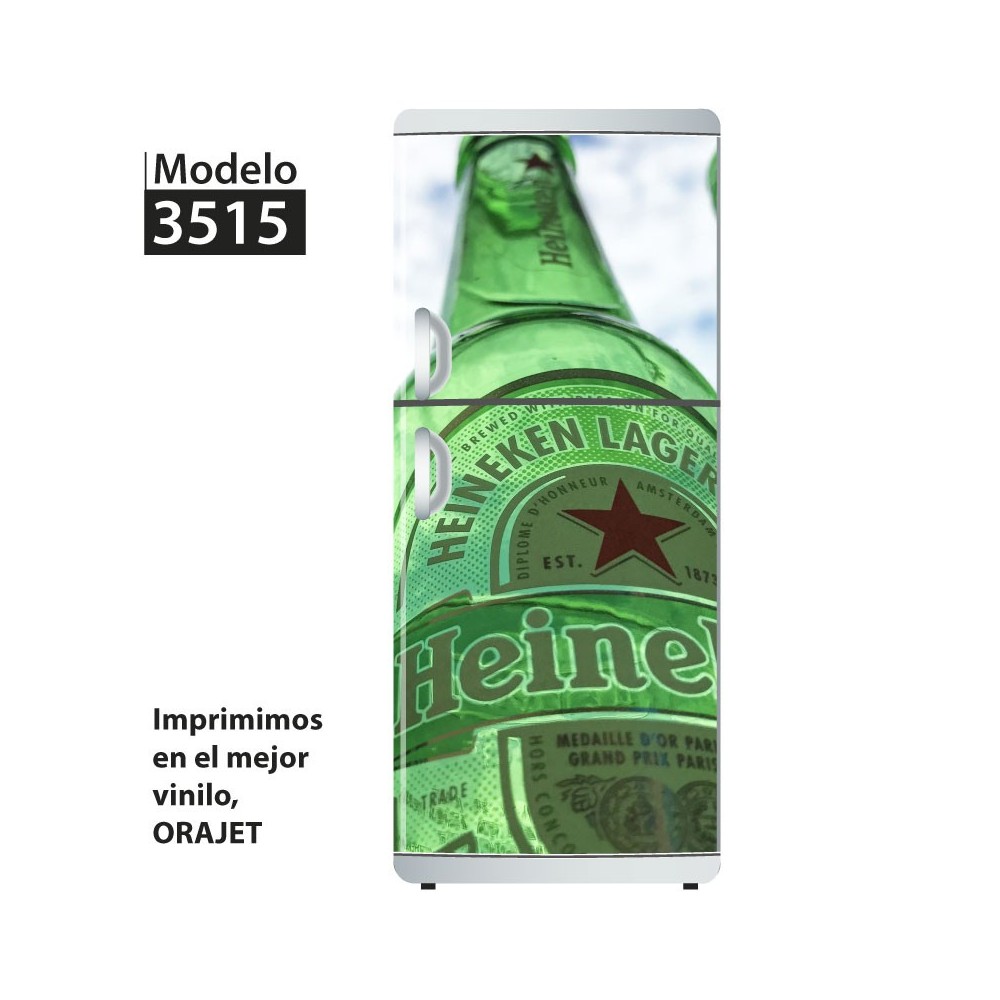 Vinilo para heladeras modelo 3515  "Heineken 4"