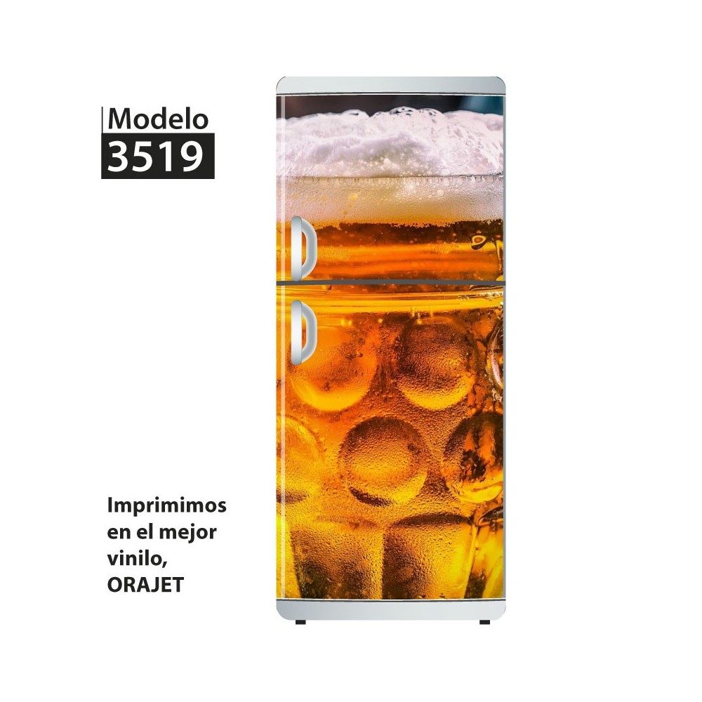 Vinilo para heladeras modelo 3519  "Beer"
