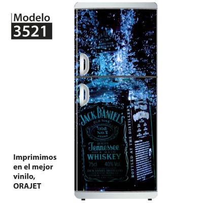 Vinilo para heladeras modelo 3521  "Jack Daniels"