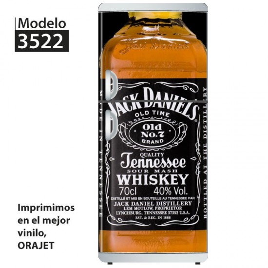 Vinilo para heladeras modelo 3522  "Jack Daniels 2"