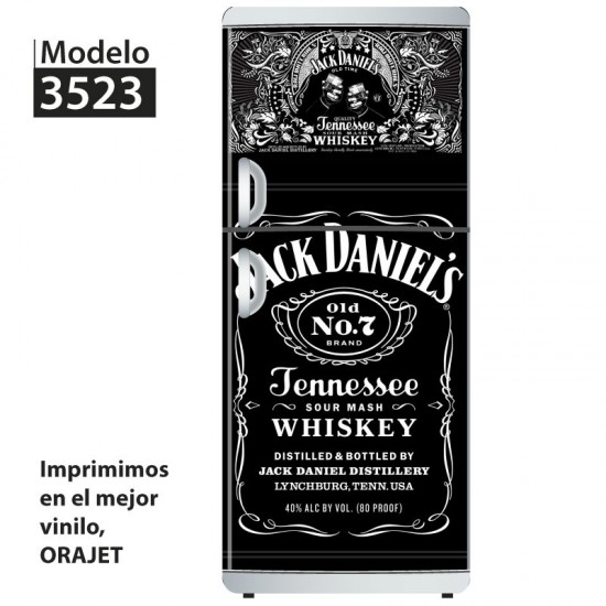 Vinilo para heladeras modelo 3523  "Jack Daniels 3"