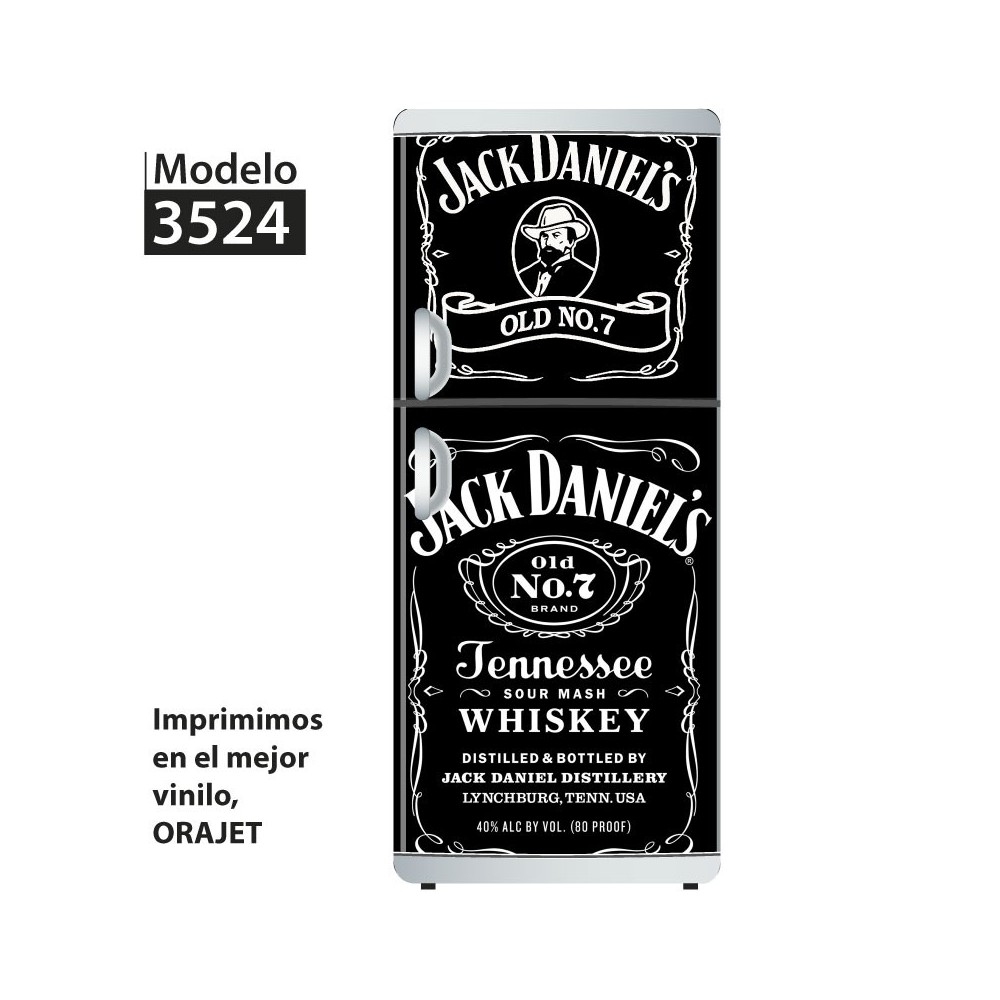 Vinilo para heladeras modelo 3524  "Jack Daniels 4"