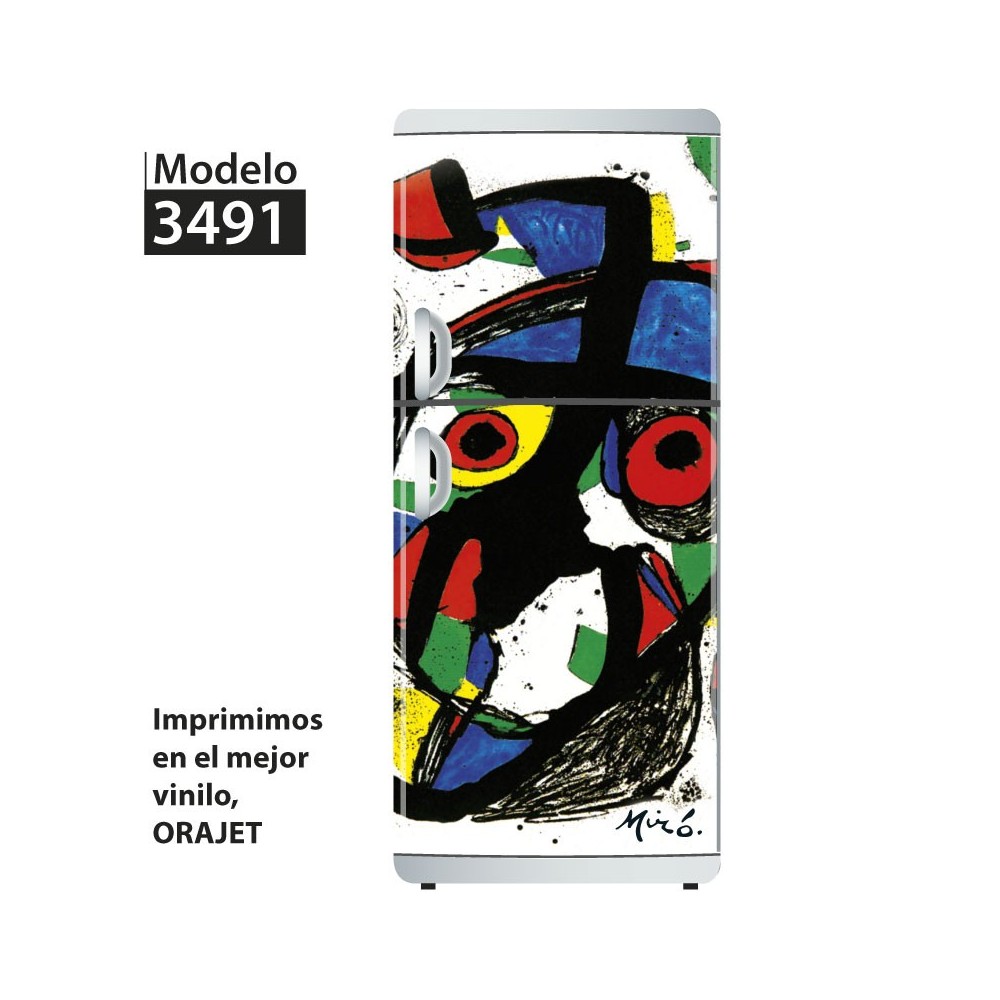 Vinilo para heladeras modelo 3491 "Miró" Vinilo para heladeras modelo 3491 "Miró"