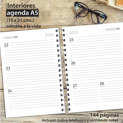 Agenda tapa dura mod. 6503 "Maternidad de Klimt"