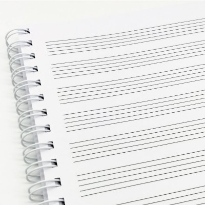 cuaderno pentagramado A4 tapa dura 7151 interiores