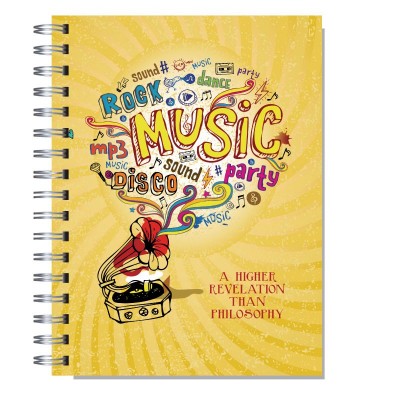 Cuaderno A4 tapa dura pentagramado 7151