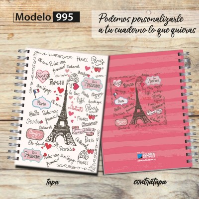 Cuaderno tapa dura Modelo 995 "Paris"