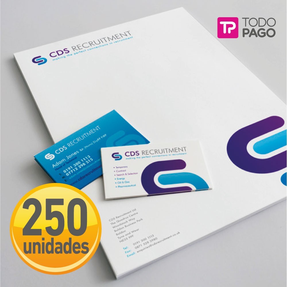 Hoja membrete A4 x 250 unidades