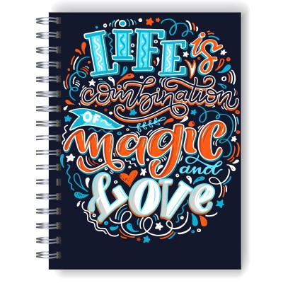 Cuaderno tapa dura Modelo 976 "Life is a combination"