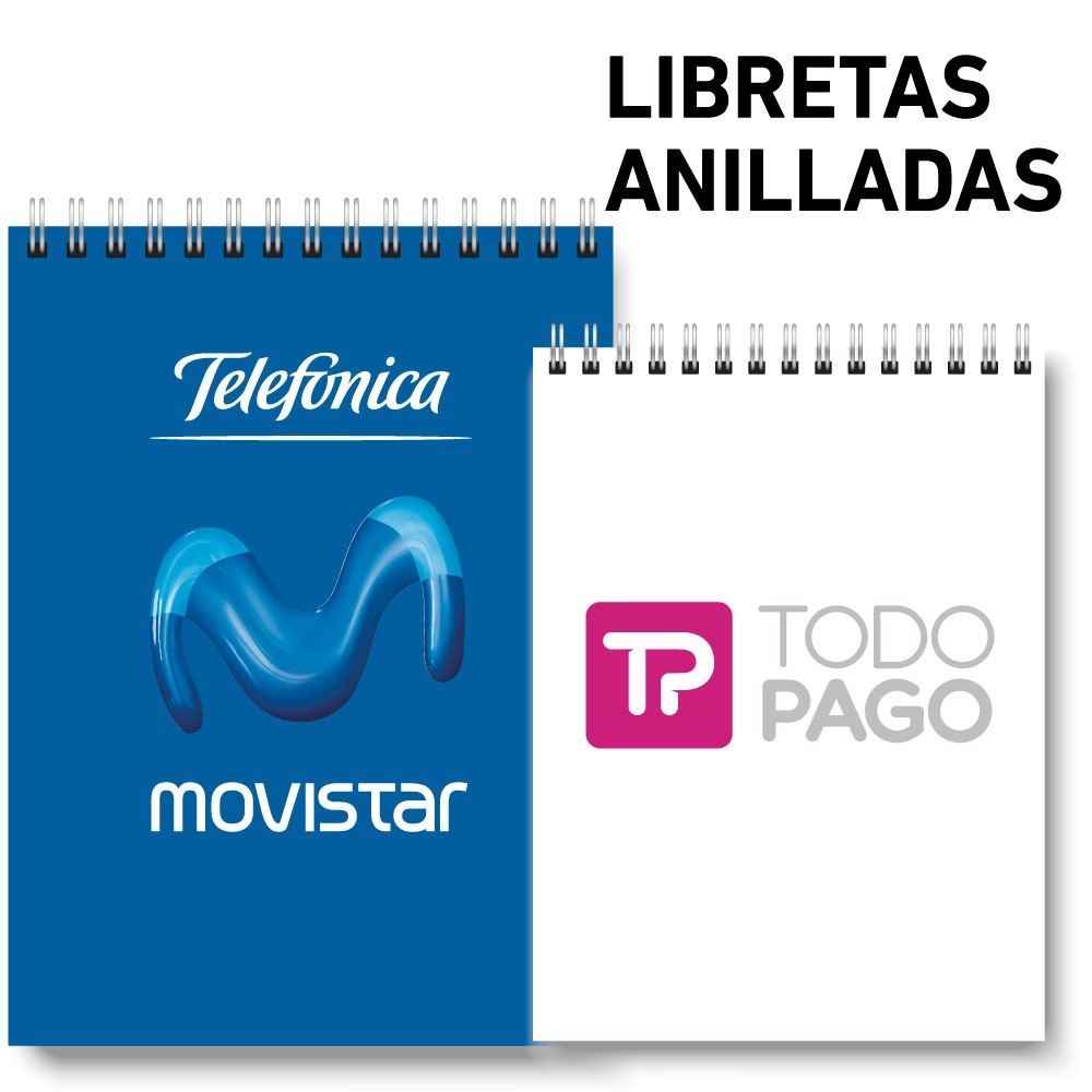 libretas anilladas con logo